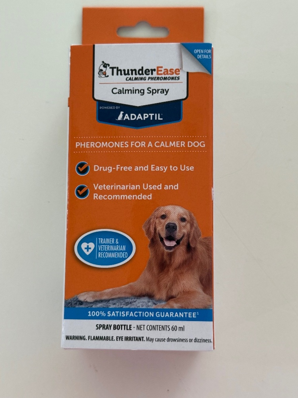 Thunder Ease Calming Spray - Spray Bottle, 60 ML, NIB